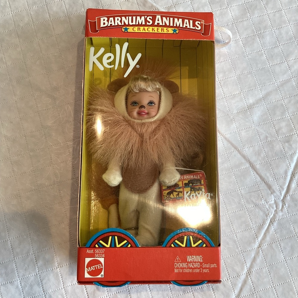 Vintage Barbie Collector’s Kelly Doll Barnum & Bailey Circus Lion NEW NIB Kayla